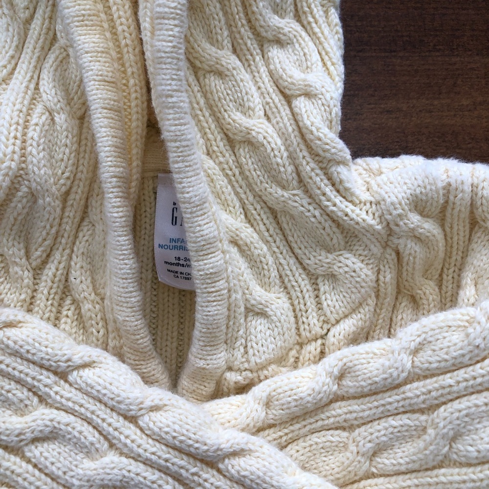 Baby Gap yellow cotton sweater jacket 18-24mths